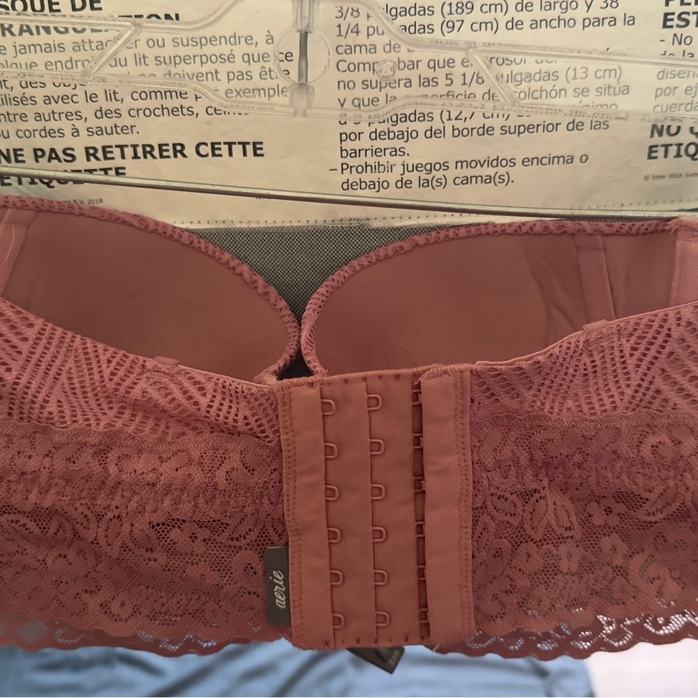 Aerie Dusty Rose Lace Bra - Picture 3 of 5